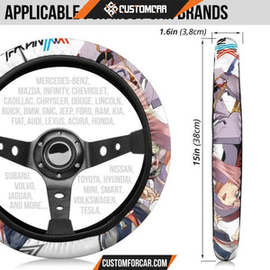 Darling In The Franxx Anime Steering Wheel Cover | Zero Two 