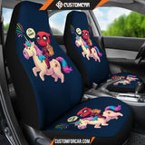 Deadpool Unicorn Chipi Car Seat Covers Decor For Car 