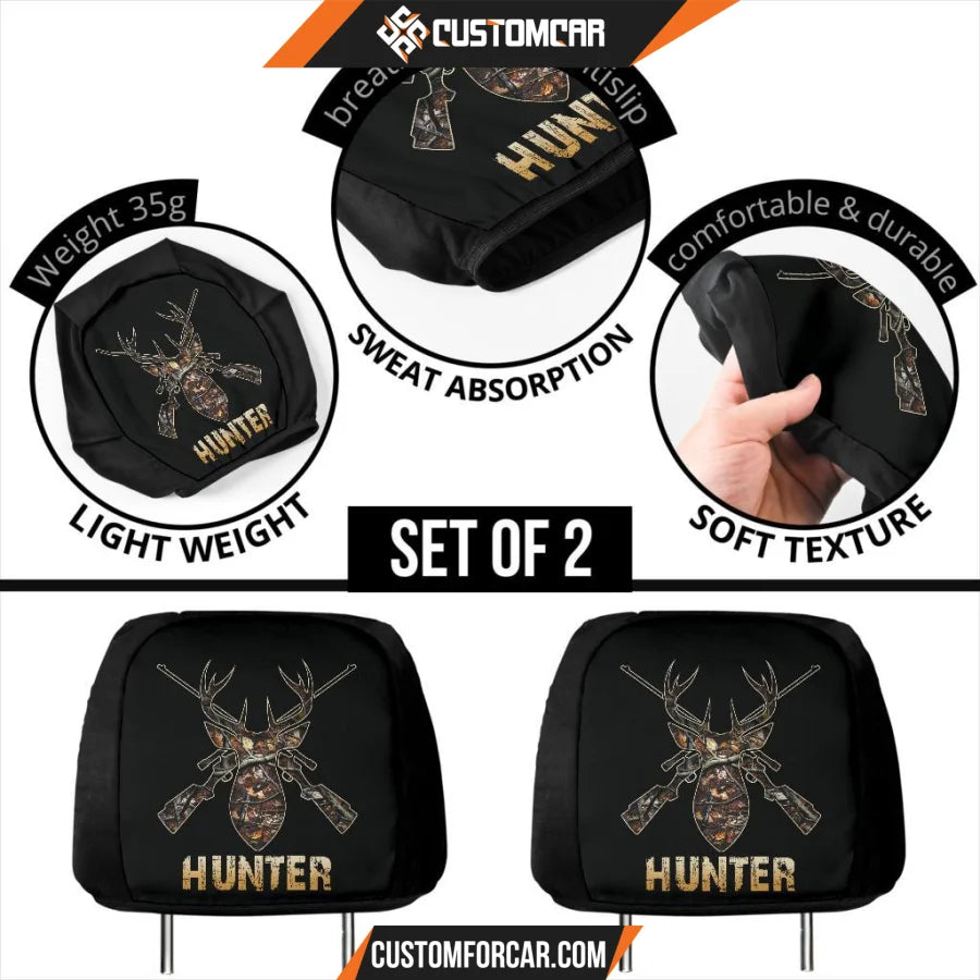 Deer Hunting Headrest Covers Deer Camo Car Accsesories 