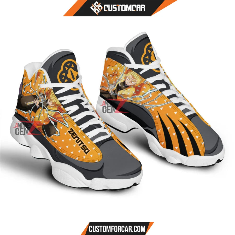 Demon Slayer Air JD13 Sneakers Agatsuma Zenitsu Sneakers