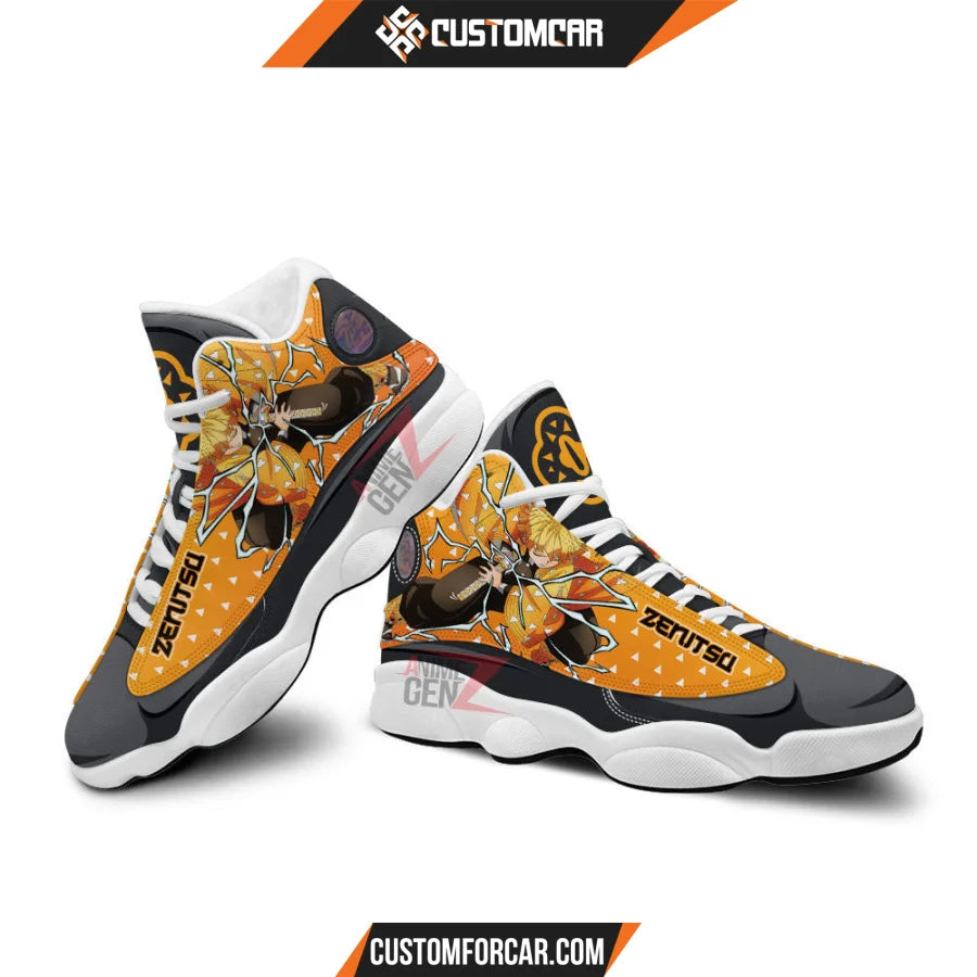 Demon Slayer Air JD13 Sneakers Agatsuma Zenitsu Sneakers