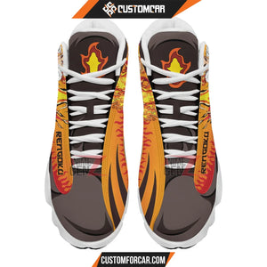 Demon Slayer Air JD13 Sneakers Rengoku Custom Anime Shoes