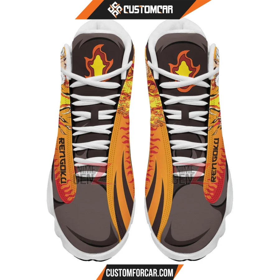 Demon Slayer Air JD13 Sneakers Rengoku Custom Anime Shoes