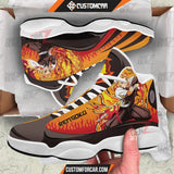 Demon Slayer Air JD13 Sneakers Rengoku Custom Anime Shoes