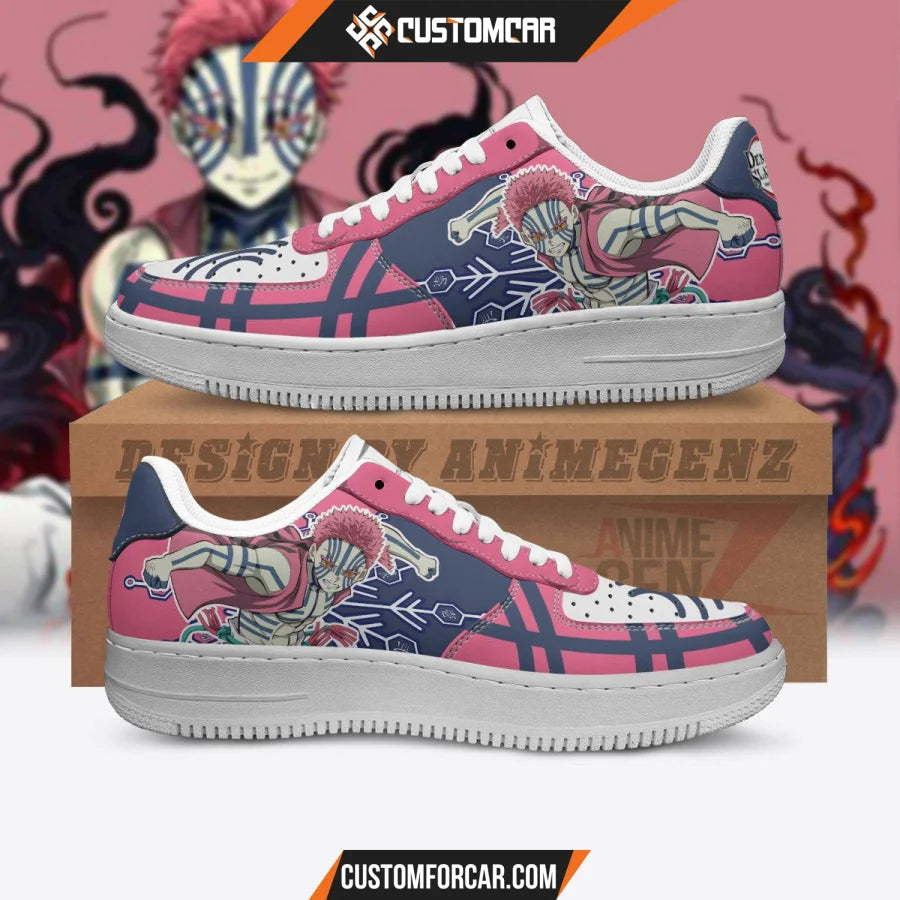 Demon Slayer Akaza Air Sneakers Custom Anime Shoes