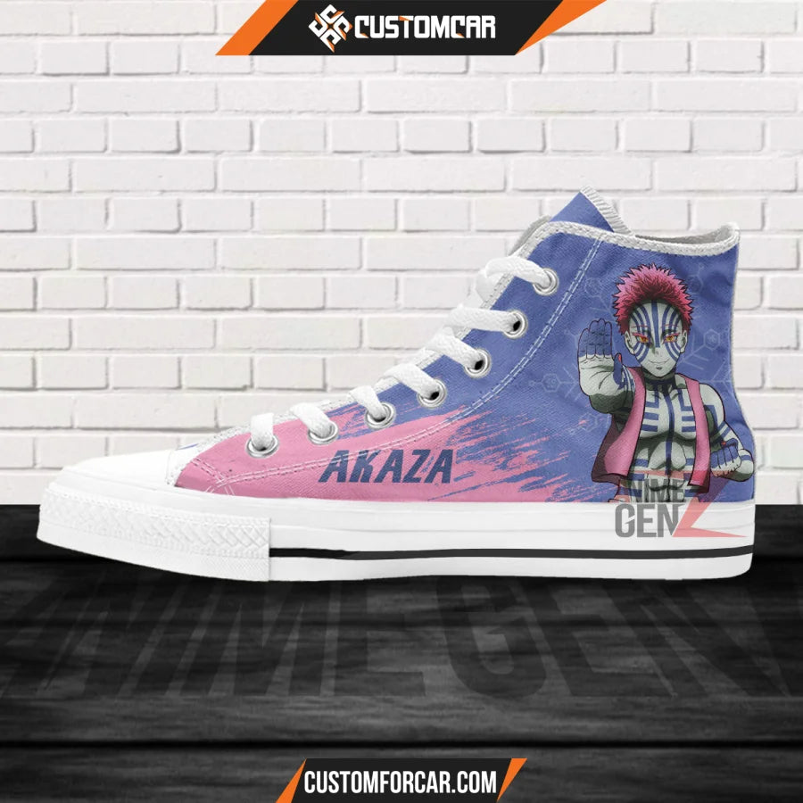 Demon Slayer Akaza High Top Shoes Custom Anime Shoes