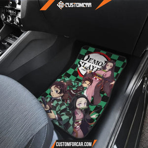 Demon Slayer Anime Car Floor Mats | Cute Nezuko And Tanjiro 