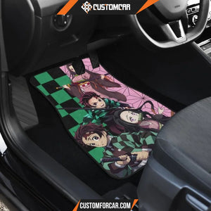 Demon Slayer Anime Car Floor Mats | Tanjiro And Nezuko 