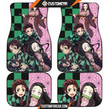 Demon Slayer Anime Car Floor Mats | Tanjiro And Nezuko 