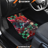 Demon Slayer Anime Car Floor Mats | Tanjiro Flaming Sword 