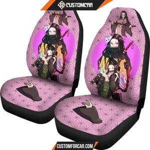 Demon Slayer Anime Car Seat Covers | Nezuko Pretty Girl 