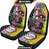 Demon Slayer Anime Car Seat Covers | Tanjiro Nezuko Zenitsu 