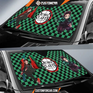 Demon Slayer Anime Car Sunshade | Cool Tanjiro Hip Hop 