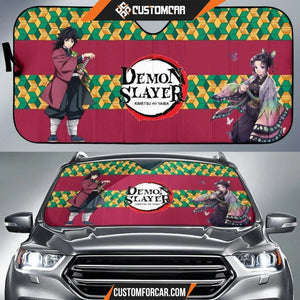 Demon Slayer Anime Car Sunshade | Giyuu And Shinobu Sweet 