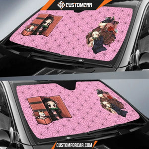 Demon Slayer Anime Car Sunshade | Nezuko Pretty Girl Moments