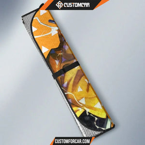 Demon Slayer Anime Car Sunshade | Zenitsu Lightning Eyes 