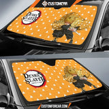 Demon Slayer Anime Car Sunshade | Zenitsu Sword Yellow 