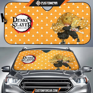 Demon Slayer Anime Car Sunshade | Zenitsu Sword Yellow 