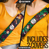 Demon Slayer Anime Seat Belt Covers | Cool Tanjiro Festival 