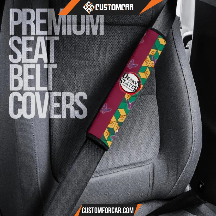 Demon Slayer Anime Seat Belt Covers | Giyuu And Shinobu 