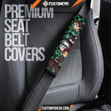 Demon Slayer Anime Seat Belt Covers | Tanjiro Fire Sword 