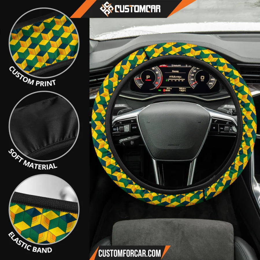 Demon Slayer Anime Steering Wheel Cover | Giyuu Coat