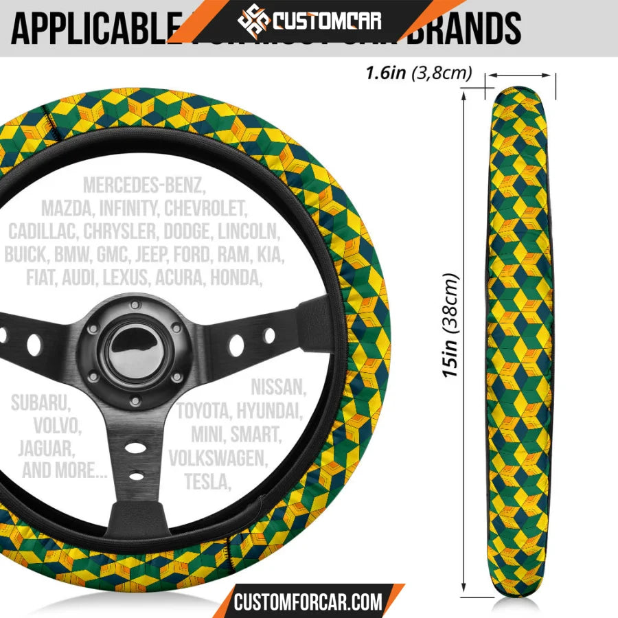 Demon Slayer Anime Steering Wheel Cover | Giyuu Coat