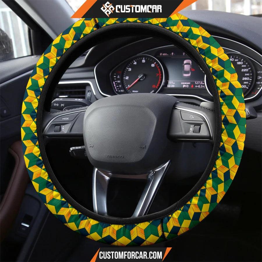 Demon Slayer Anime Steering Wheel Cover | Giyuu Coat