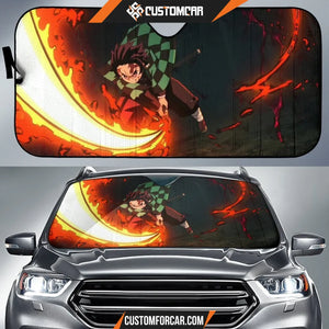 Demon Slayer Dance Of The Fire God Car Sun Shades Anime 2021