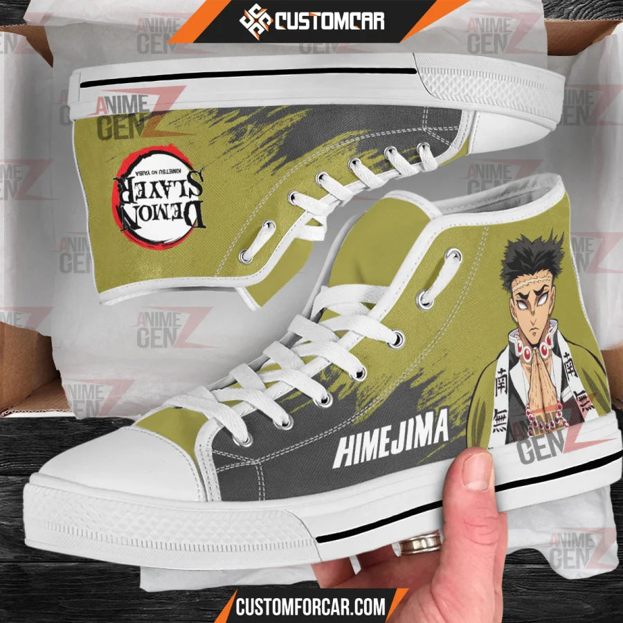 Demon Slayer Gyomei Himejima High Top Shoes Custom Anime