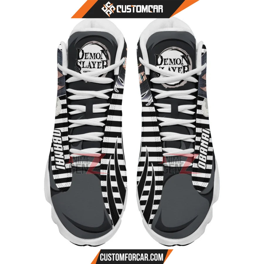 Demon Slayer JD 13 Sneakers Obanai Iguro Air Jordan 13