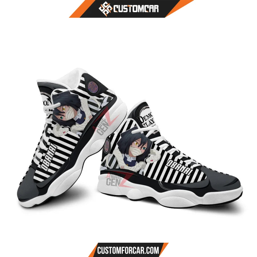 Demon Slayer JD 13 Sneakers Obanai Iguro Air Jordan 13