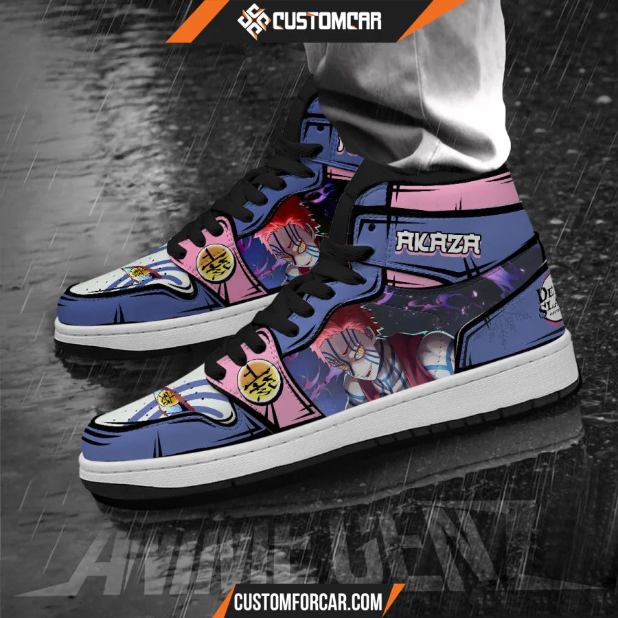 Demon Slayer JD Sneakers Akaza Anime Custom Shoes