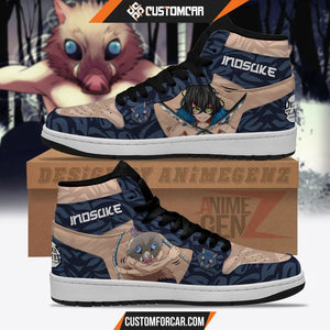 Demon Slayer JD Sneakers Hashibira Inosuke Custom Anime