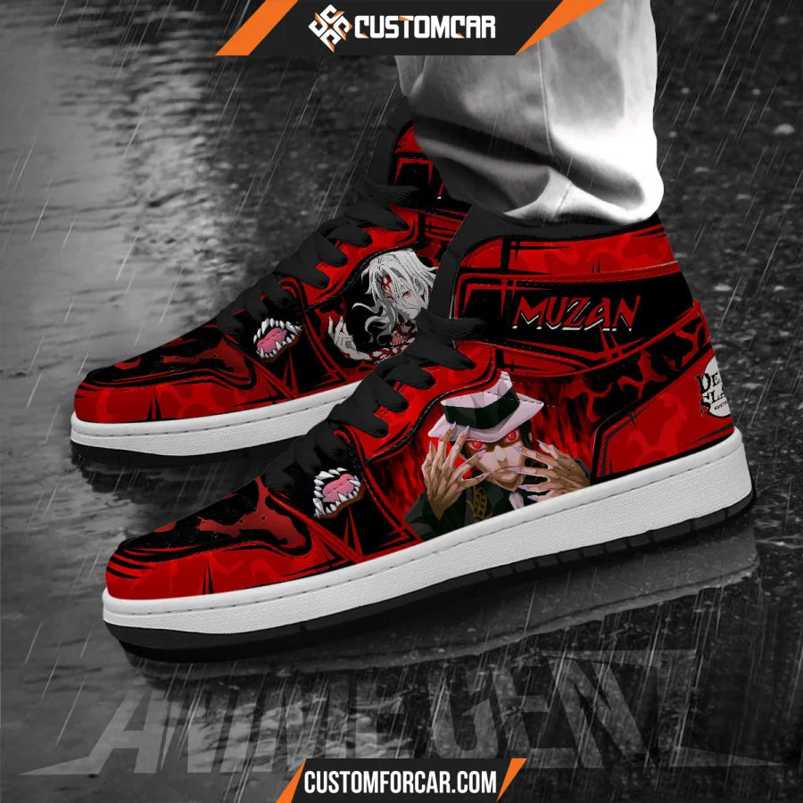 Demon Slayer JD Sneakers Muzan Kibutsuji Custom Anime Shoes