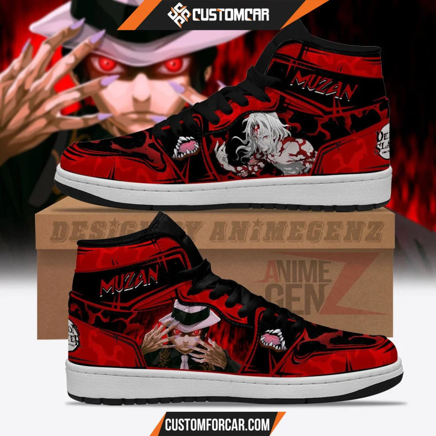 Demon Slayer JD Sneakers Muzan Kibutsuji Custom Anime Shoes