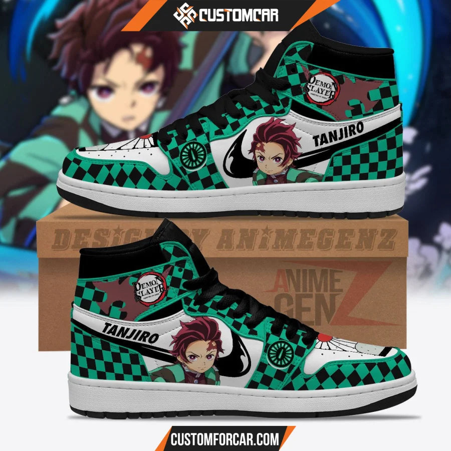 Demon Slayer JD Sneakers Tanjiro Custom Anime Shoes