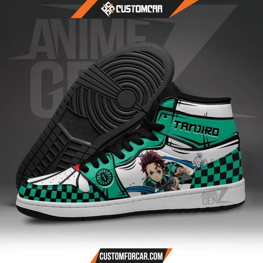 Demon Slayer JD Sneakers Tanjiro Water Breathing Custom