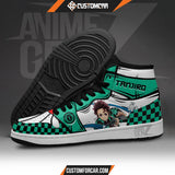 Demon Slayer JD Sneakers Tanjiro Water Breathing Custom