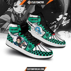 Demon Slayer JD Sneakers Tanjiro Water Breathing Custom