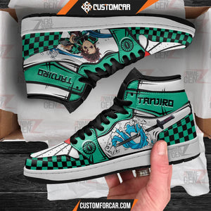 Demon Slayer JD Sneakers Tanjiro Water Breathing Custom