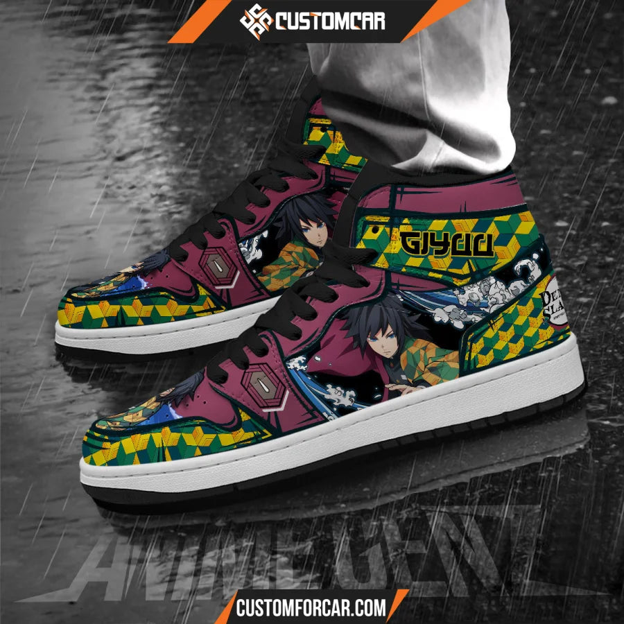 Demon Slayer JD Sneakers Tomioka Giyuu Custom Anime Shoes