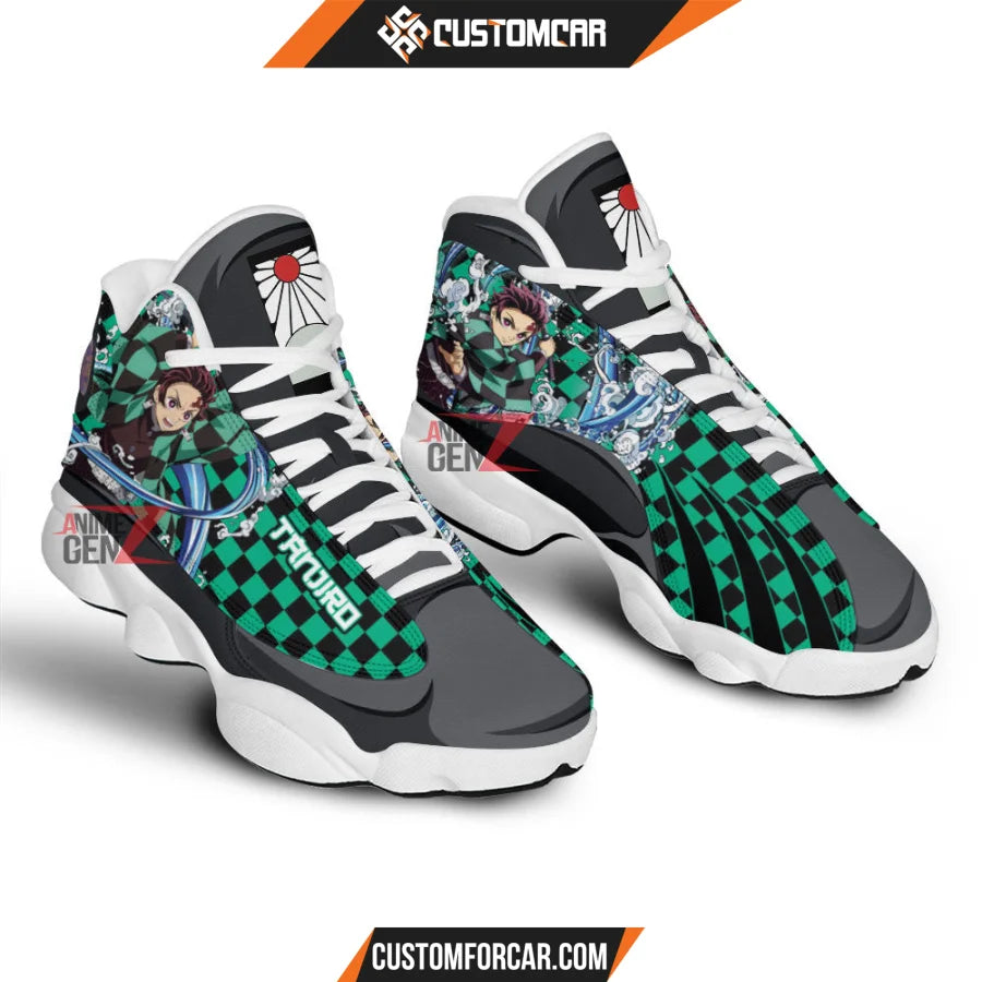 Demon Slayer JD13 Sneakers Kamando Tanjiro Custom Anime