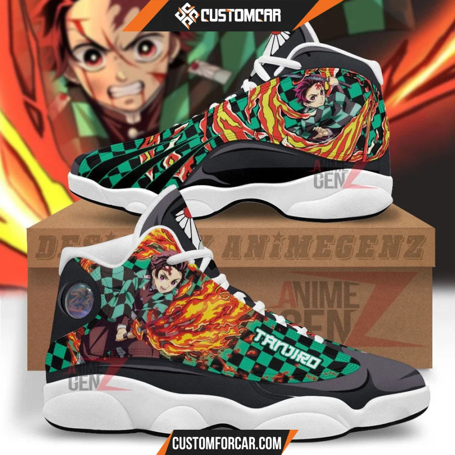 Demon Slayer JD13 Sneakers Kamando Tanjiro Sun Breathing