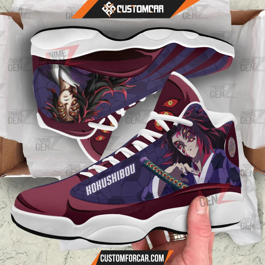 Demon Slayer JD13 Sneakers Kokushibou Custom Anime Shoes