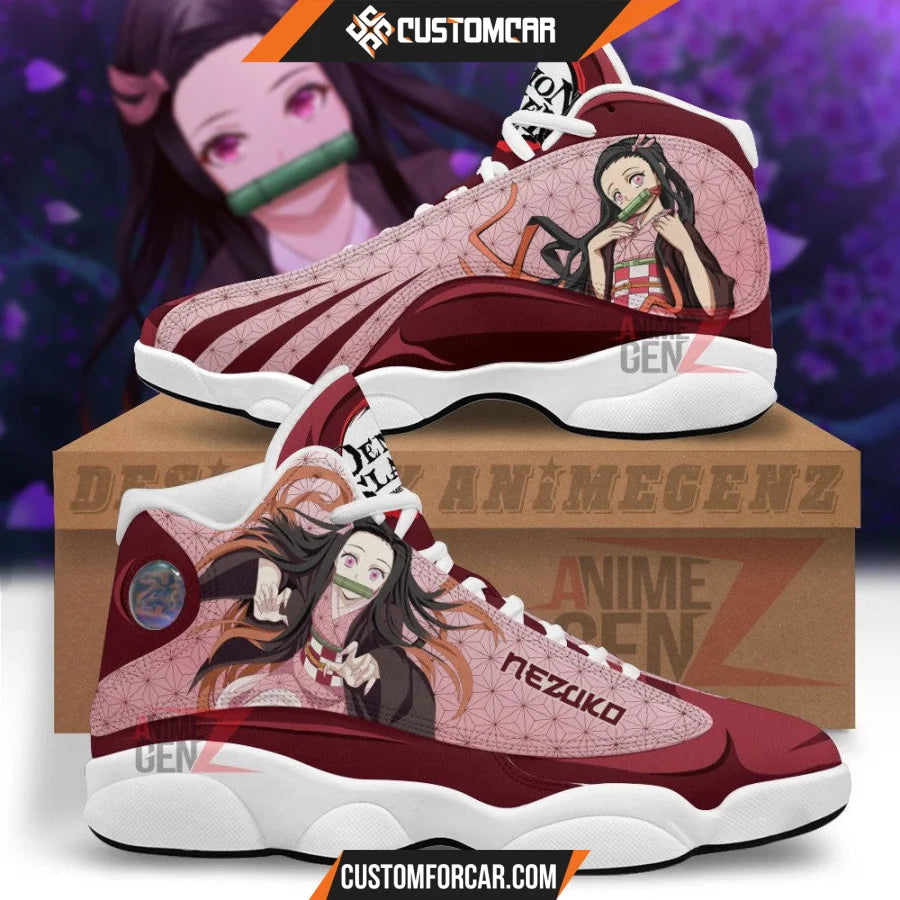 Demon Slayer JD13 Sneakers Nezuko Jordan 13 Sneakers Custom