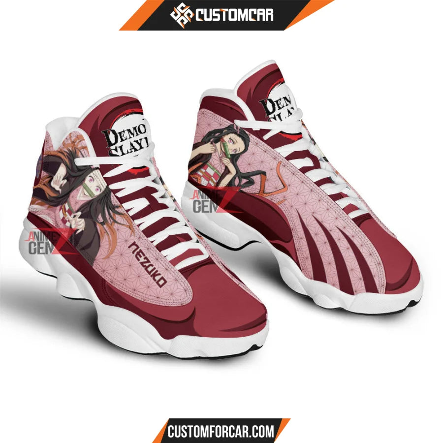 Demon Slayer JD13 Sneakers Nezuko Jordan 13 Sneakers Custom