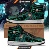 Demon Slayer Kamado Tanjiro JD Sneakers Black Cool Style