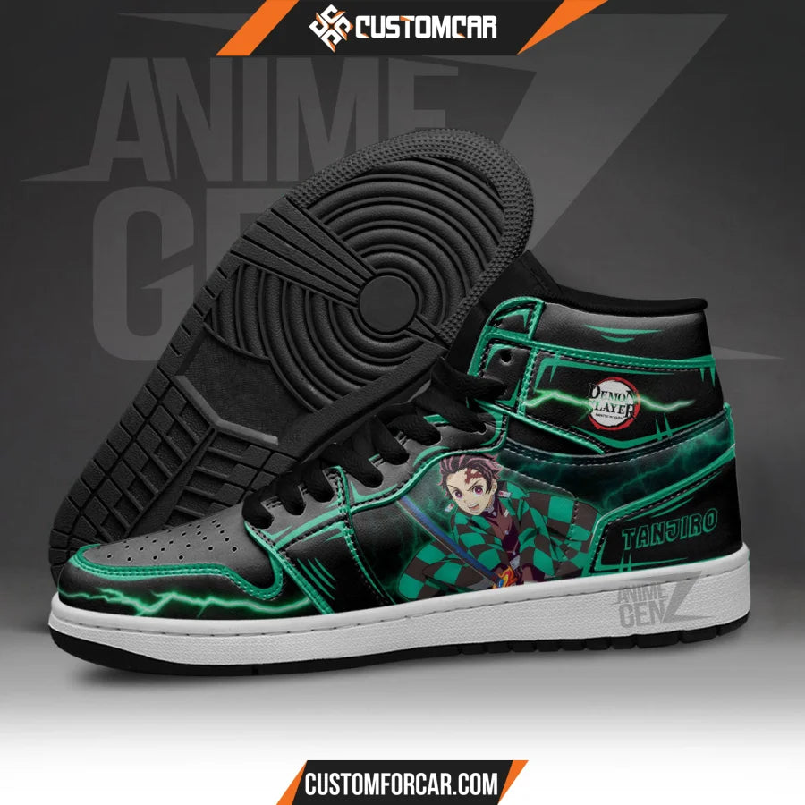 Demon Slayer Kamado Tanjiro JD Sneakers Black Cool Style