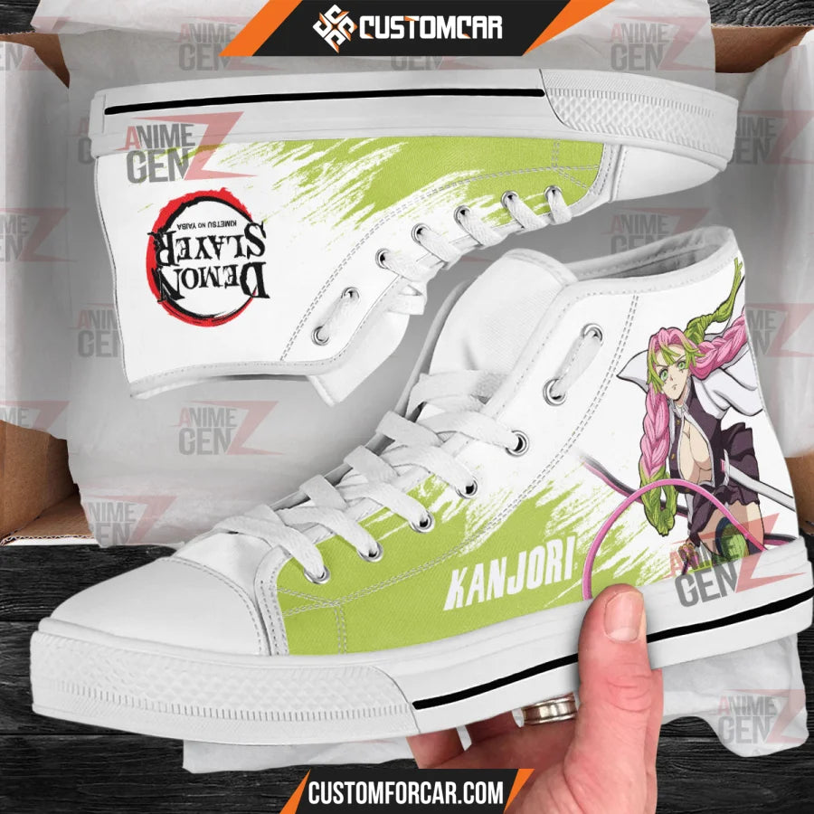 Demon Slayer Kanjori High Top Shoes Custom Anime Shoes